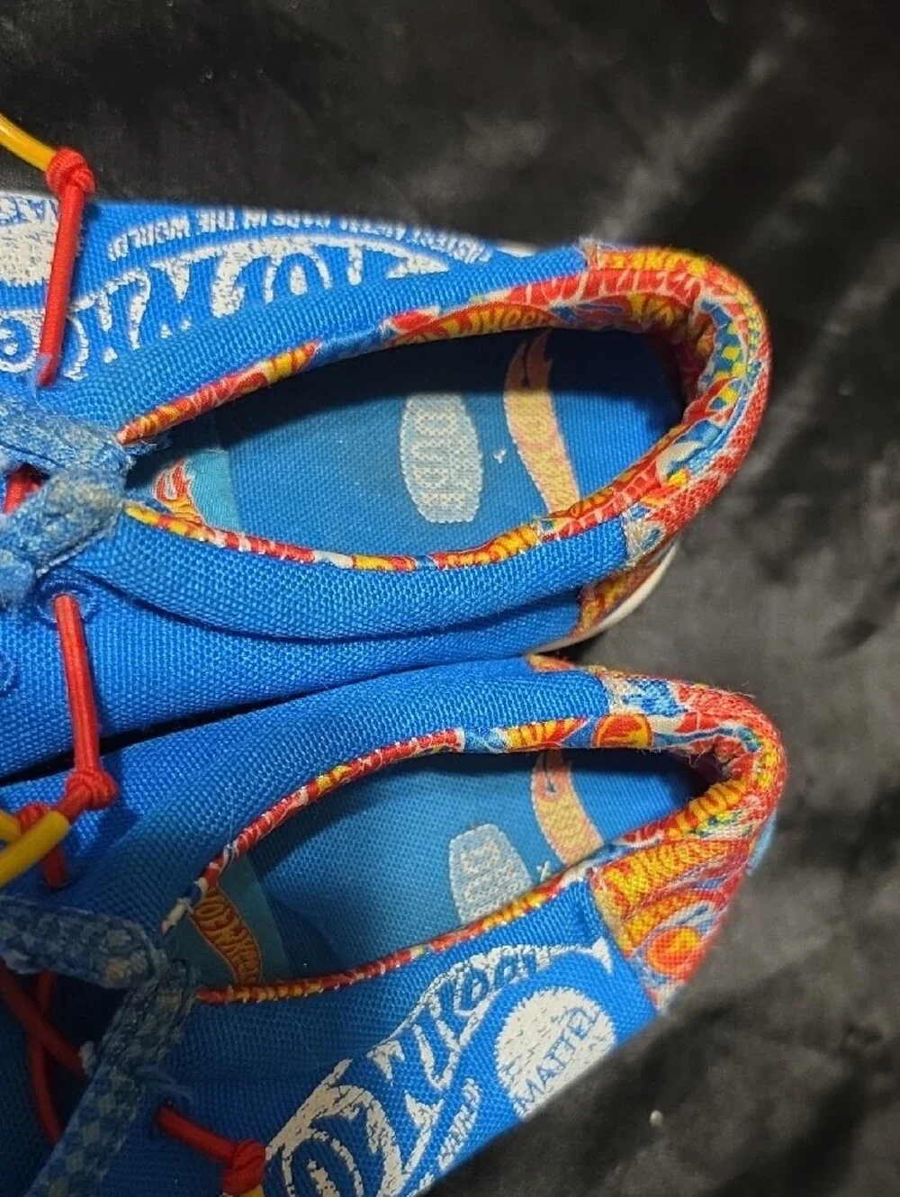 Kids Blue DUKE Hotwheels Slip On Shoes